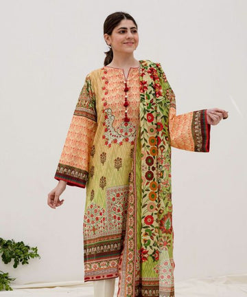 Zellbury Daffodil Cream Lawn Suit Lawn Collection 2021